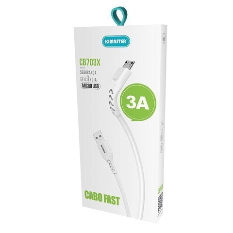 Cabo Micro Usb Cb703X 3A Kimaster