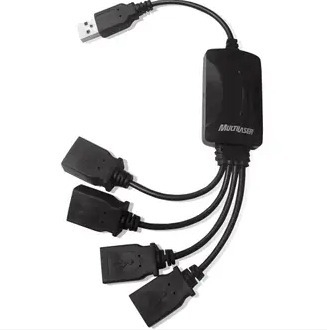 HUB 4 PORTAS USB 2.0 FLEXÍVEL | Multilaser
