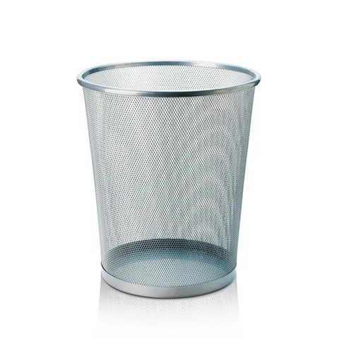 Cesto P/ Lixo 12L Aramado Prata Keep