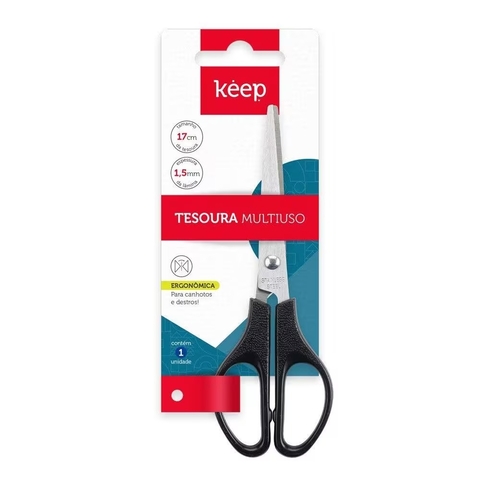 Tesoura Multiuso 17cm | Keep