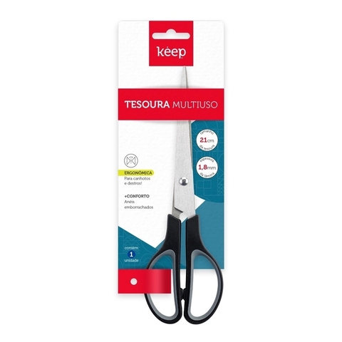 Tesoura Multiuso 21cm | Keep