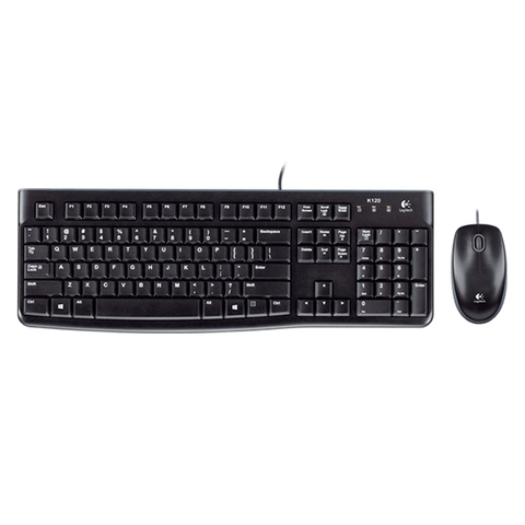 Combo Logitech Teclado e Mouse MK120 Preto