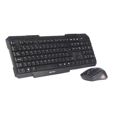 Kit Teclado + Mouse sem fio C3Tech K-W10BK PRETO