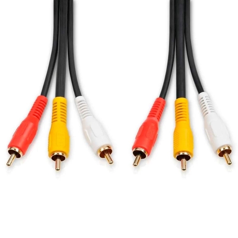 CABO 3 RCA X 3 RCA Gold - 1,8 MTS | GV Brasil