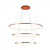 PENDENTE BLLKW004085EPIL ROSE GOLD (D)40 + 60 + 80CM 3X39W 3000K LED