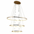 PENDENTE BLLKW004085GPIL OVAL DOURADO (D)80CM (L)50CM (A)42CM 1X39W 3000K