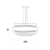 PENDENTE CAT4002 OPALINO / DOURADO (D)45CM (A)22CM 3XE27 BULBO MAX 40W IP20 - comprar online