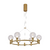 PENDENTE BLLOC021085PIL DOURADO (D)70CM (A)24CM 6X2W 2700K 900LM