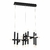 PENDENTE BLLBD002085QPIL PRETO E TRANSPARENTE (C)59.8CM (L)63.8CM (A)38.4CM 23X3W