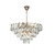 PENDENTE BLLOC003085PIL METAL DOURADO E CRISTAL TRANSPARENTE (D)60CM (A)38CM 16XE14
