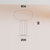 ABAJUR CAT555 BRANCO / MARROM (D)35CM (A)48CM - Porto Iluminação