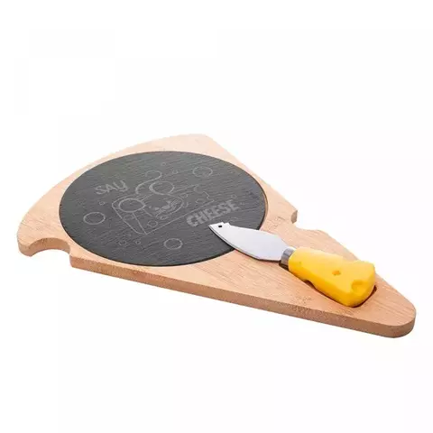 CONJUNTO 2 PECAS PARA SERVIR DE BAMBU COM TABUA E FACA