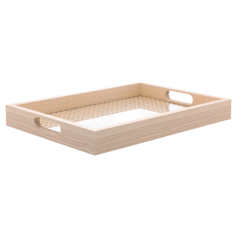 Bandeja Retangular MDF Fundo Treliça LYOR