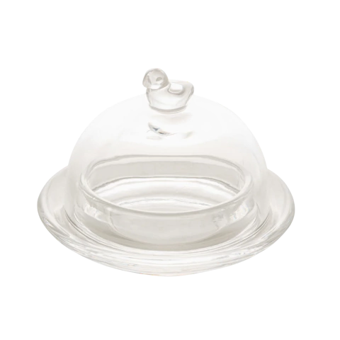 Manteigueira De Cristal Pássaro LYOR