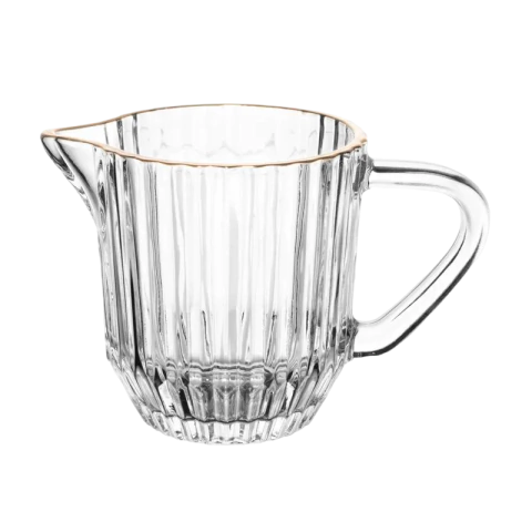 Leiteira de Cristal com Fio de Ouro Imperatriz 220ml