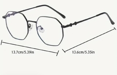 Gafas lente transparente marco negro. - comprar online