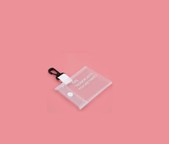 Bolso bandol transparente con blanco - Moriita