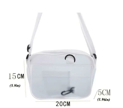 Bolso bandol transparente con blanco - comprar online