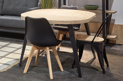 Imagen de SILLA COMEDOR MODELO BISTRO NEGRO.