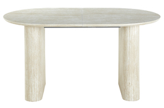 MESA COMEDOR OVAL EXTENSIBLE PIETRA TRAVERTINO - comprar en línea