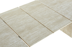 Imagen de MESA COMEDOR OVAL EXTENSIBLE PIETRA TRAVERTINO