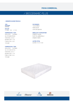 COLCHÓN / BIOCERAMIC PLUS ALTURA: 31 cm en internet