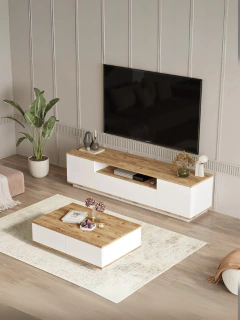 CONJUNTO FUTURE. MUEBLE TV + MESA DE CENTRO FR17-AW en internet