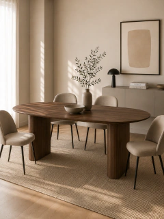 MESA COMEDOR OVAL EXTENSIBLE PIETRA 150 - 190 - 230 CM - comprar en línea