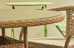 MESA REDONDA TERRAZA BORACAY 105 CM RATTAN. - online store