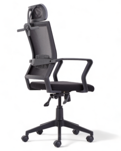 SILLÓN GIRATORIO WINNER RED TRANSPIRABLE NEGRO - comprar en línea