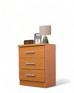 Image of NIGHT TABLE 3/ DRAWERS (WOODWORK)