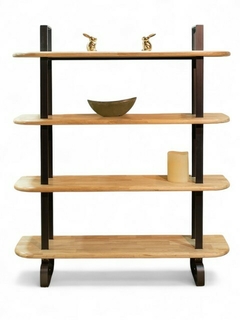 ESTANTERÍA ALTA MOON ROBLE NORDISH / NEGRO - Muebles Hernández Distribuciones