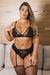 CONJUNTO SEM BOJO, FEITO EM ARRASTÃO E RENDA DELICADA Ref.: 02108 - Afrodite Lingerie | Frete Grátis nas Compras Acima de 299