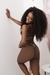CONJUNTO DE LINGERIE BOJO COM DECOTE PROFUNDO E CALCINHA FIO CHOCOLATE Ref.: 02004 - comprar online