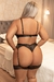 CONJUNTO DE BOJO COM PERNEIRA PRETO PLUS SIZE Ref.: 02302 - comprar online