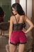 Short Doll Pink Inveja sem Bojo em Tecido Aveludado - cod 02197 - comprar online