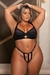 CONJUNTO PRETO COM ARO DE SUSTENTAÇÃO Ref.: 02640 - Afrodite Lingerie | Frete Grátis nas Compras Acima de 299