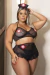 EMERGENCIA ACOMPANHA TOP SAIA FIO E BOINA Ref.: 00369 - Afrodite Lingerie | Frete Grátis nas Compras Acima de 299