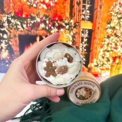 Vela - Lata chocolate quente do papai noel - Velas Lórien