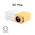 Mini projetor LED portátil, YG300, versão atualizada, 1080P, compatível com H - ICE TECNOLOGIA