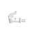 Llave Blanca con Palanca Cuerda Exterior 5/8"