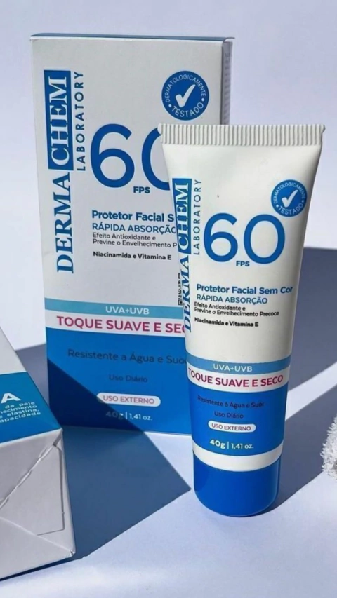 Protetor Solar Facial 60 FPS Dermachem - comprar online