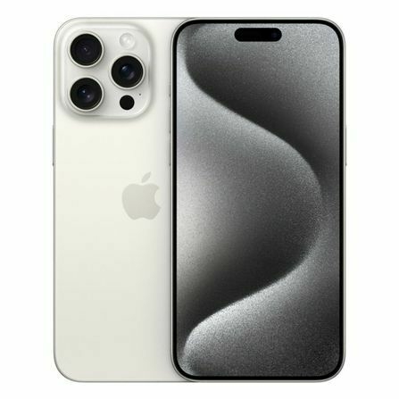 iPhone 15 Pro Apple (128GB) Titânio Branco, Tela de 6,1", 5G e Câmera de 48MP.