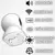Imagem do Câmera de Segurança Rotativa Inteligente Full HD 1080P Visão 360° Wi-Fi Micro SD 128GB