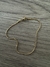 Pulsera colita de raton dorada