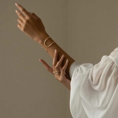 Brazalete doble minimalista de fácil ajuste, - comprar en línea