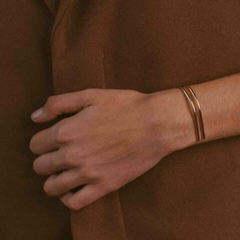 Doble brazalete con abertura - JOYERIA GALA