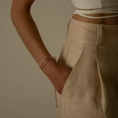 Doble brazalete con abertura - comprar en línea
