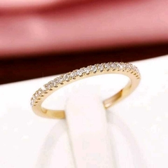 Anillo Elegante Zirconia Oro amarillo. - comprar en línea