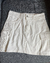 Pollera jeans cargo blanca